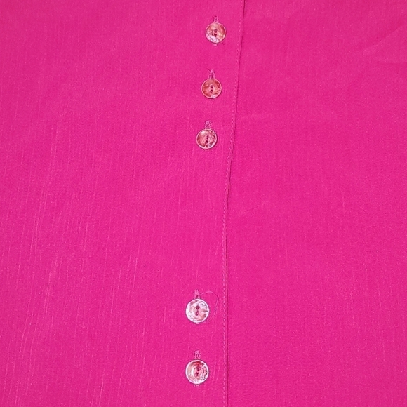 BENTLEY Pink buttondown blouse 3X - Picture 4 of 9